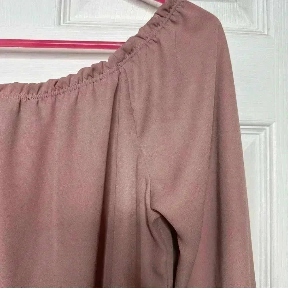 Revamped Off The Shoulder Top Pink / Mauve Size Small - Picture 13 of 16